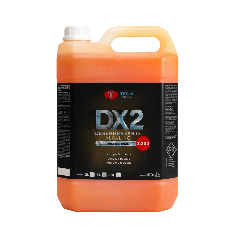 DX2 Desengraxante alcalino profissional Texas Química